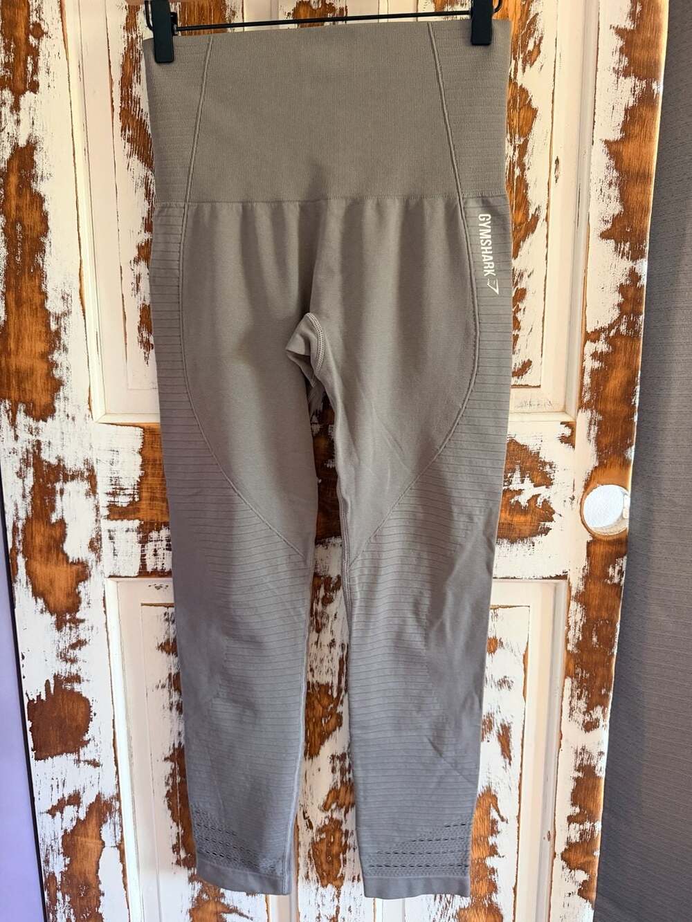 Gymshark Leggings Size S Smokey Grey Energy+ Seamless High-Rise Perforated
